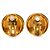 Orecchini a clip Chanel placcati in oro con logo inciso D'oro - vista 3
