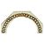Bracciale rigido ottagonale Chanel in resina bianca e placcato oro Bianco - vista 5