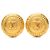 Orecchini a clip Chanel CC placcati oro D'oro