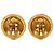 Orecchini a clip Chanel CC placcati oro D'oro - vista 2
