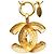 Colar com pingente acolchoado Chanel CC banhado a ouro Dourado - vista 3
