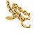 Colar com pingente acolchoado Chanel CC banhado a ouro Dourado - vista 5