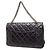 Borsa a tracolla Chanel Reissue 2.55 Double Flap 227 in pelle di vitello invecchiata matelassé viola Porpora - vista 2