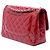 Borsa a tracolla Chanel Jumbo Classic Double Flap in vernice rossa Rosso - vista 2