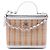Chanel Medium Rattan Take Away Vanity Case Satchel Weiß