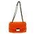 Fendi Be Baguette Flap Shearling Medium Arancione