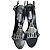 Manolo Blahnik Sandali con tacco in camoscio nero e cristalli