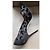 Décolleté Manolo Blahnik stampa leopardata camoscio e mesh Nero - vista 3
