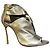 Casadei Sandali Stiletto in Pelle Oro Metallizzato D'oro