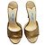 Mules in pelle metallizzata Jimmy Choo D'oro