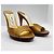 Mules in pelle metallizzata Jimmy Choo D'oro - vista 3