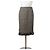 Emanuel Ungaro Falda Tubo de Tweed Ungaro con Flecos Negro Blanco