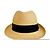 Cappello di paglia Chanel con nastro Coco Mark Nero Beige - vista 2