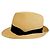 Cappello di paglia Chanel con nastro Coco Mark Nero Beige - vista 3
