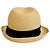 Cappello di paglia Chanel con nastro Coco Mark Nero Beige - vista 4
