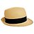 Cappello di paglia Chanel con nastro Coco Mark Nero Beige - vista 5