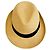 Cappello di paglia Chanel con nastro Coco Mark Nero Beige - vista 6