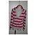 Tommy Hilfiger gestreifter Kapuzenpullover Pink Grau - Ansicht 2