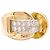Autre Marque Anello Tank asimmetrico in oro rosa, platino e diamanti.