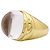 Anello Mauboussin, "Transparence" in oro giallo, diamanti e cristallo di rocca. - vista 2
