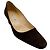 Décolleté Manolo Blahnik Okkatopla in camoscio marrone scuro
