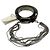 Cinturón de cuero marrón Brunello Cucinelli con adornos de múltiples cadenas plateadas Castaño - vista 2