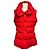Colete puffer Akris Punto em lã acolchoada vermelha com penugem Vermelho