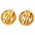 Orecchini a clip rotondi Chanel CC placcati oro D'oro - vista 2
