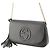 Borsa a tracolla Soho Chain Gucci Medium in pelle di vitello nera Nero - vista 9