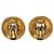 Orecchini a clip rotondi Chanel CC logo placcato oro D'oro - vista 2