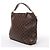 Borsa a tracolla Louis Vuitton Portobello PM Damier Ebene in marrone N41184 - vista 2