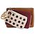 Borsa a pochette Fendi Triplet Leather x Studs in marrone 8BS001
