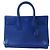 Saint Laurent Paris Sac de Jour Borsa a mano 2way in pelle Blu 324823