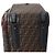 Borsa da viaggio Fendi Zucca Canvas & Leather in marrone - vista 8