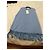 Autre Marque Blauer Kaschmir-Poncho mit Fransen - Ansicht 4