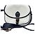 Borsa a tracolla Longchamp Paris Bianco Blu navy