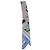 Foulard Lancel in seta blu e bianco con stampa floreale Blu chiaro - vista 2