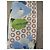 Foulard Lancel in seta blu e bianco con stampa floreale Blu chiaro - vista 3