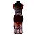 Jean Paul Gaultier Mesh-Set Hokusai Wave & Eagle Tattoo Negro Blanco Naranja Gris