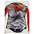 Jean Paul Gaultier Mesh-Set Hokusai Wave & Eagle Tattoo Negro Blanco Naranja Gris - vista 8