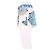 Minifalda de rizo estampada blanca Emilio Pucci Azul - vista 4