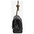 Chanel Klassische Single Flap Mini-Tasche aus schwarzem Lammleder mit Diamantsteppung - Ansicht 4