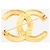 Chanel Goldene CC-Brosche mit Strass - Ansicht 2