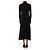Chanel Midikleid aus schwarzer Wolle - size UK 6 - Ansicht 2