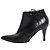 Chanel Botines de cuero negro - talla EU 41