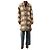 Isabel Marant Etoile Beige check wool-blend coat - size UK 6
