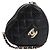 Chanel Bolso corazón 2021 de piel de cordero negro