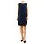 Chanel Vestido de punto sin mangas azul marino - size UK 14