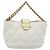 CHANEL Matelasse Chain Shoulder Bag Lamb Skin 2way White Gold CC - vista 13