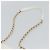 CHANEL Matelasse Chain Shoulder Bag Lamb Skin 2way White Gold CC - vista 14
